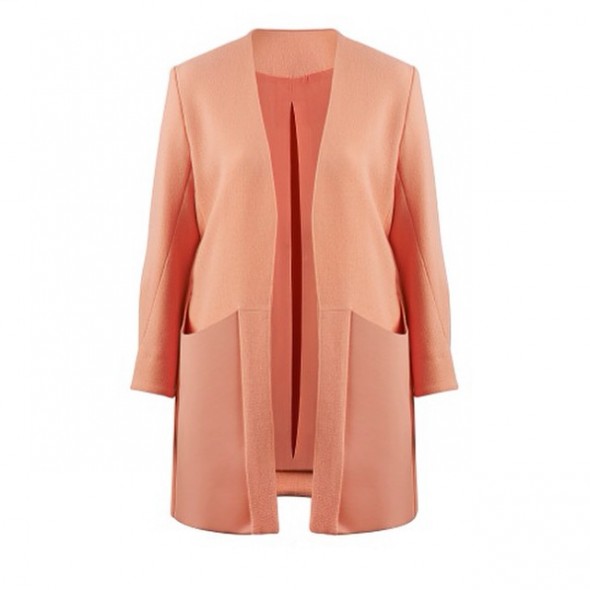 Marina Hoermanseder peach coat