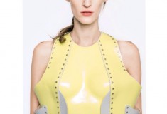 Marina Hoermanseder yellow bustier