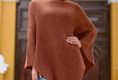 Autumn Splendor Women's Alpaca Wool Poncho