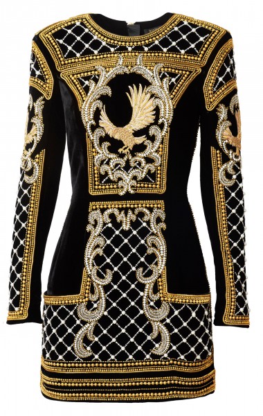 Balmain x H&M beaded dress