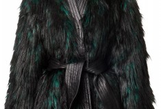 Balmain x H&M faux fur coat