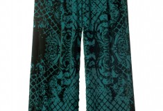 Balmain x H&M green print palazzo pants